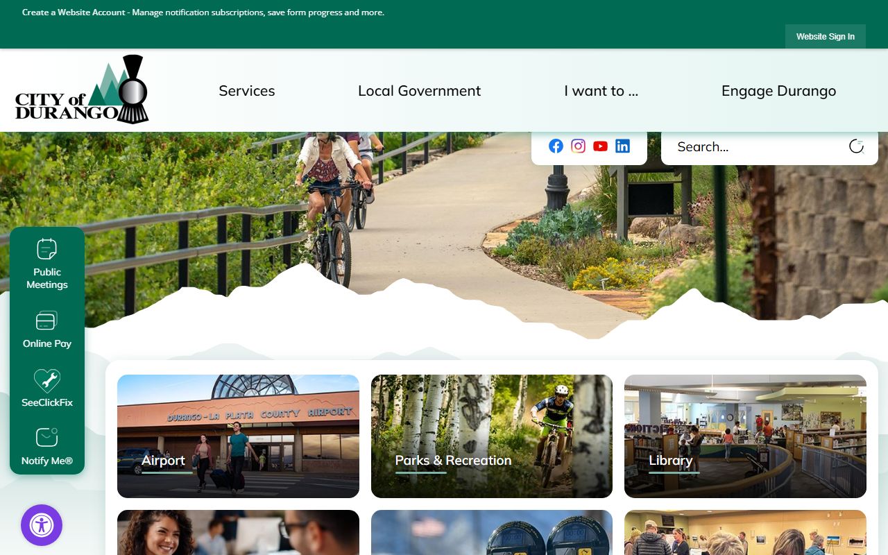 Durango Police Department website