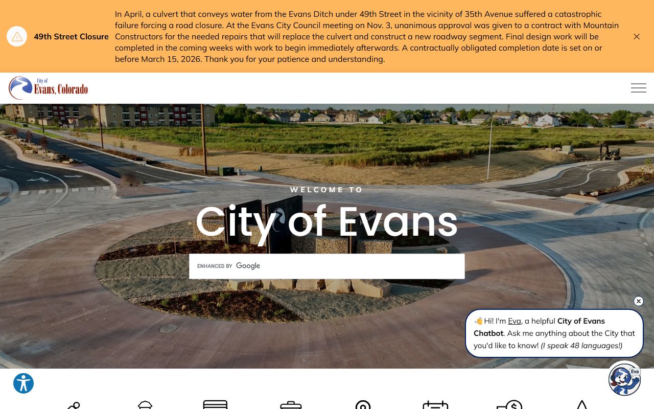 Evans Police Department building