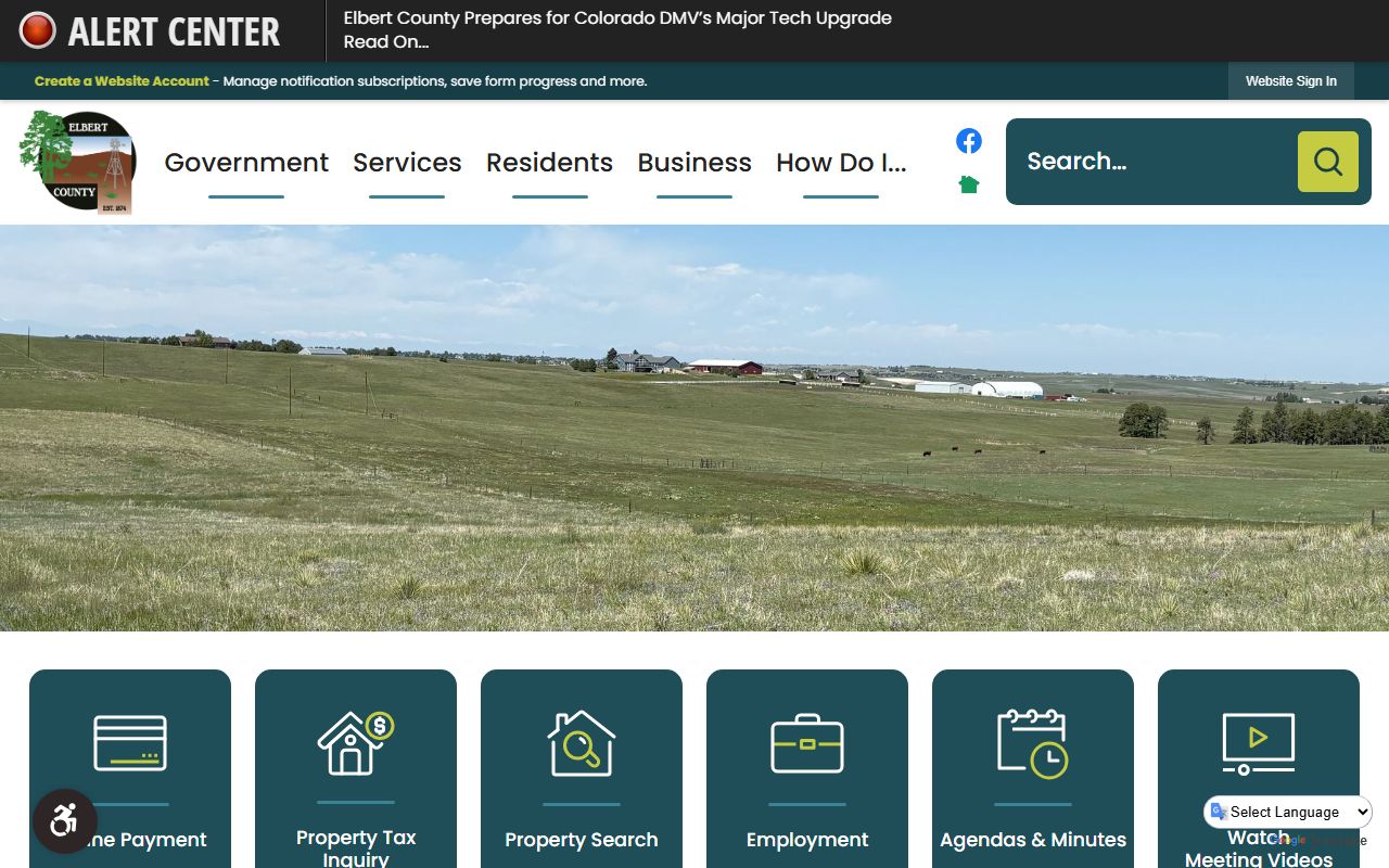 Elbert County Sheriff's Office homepage