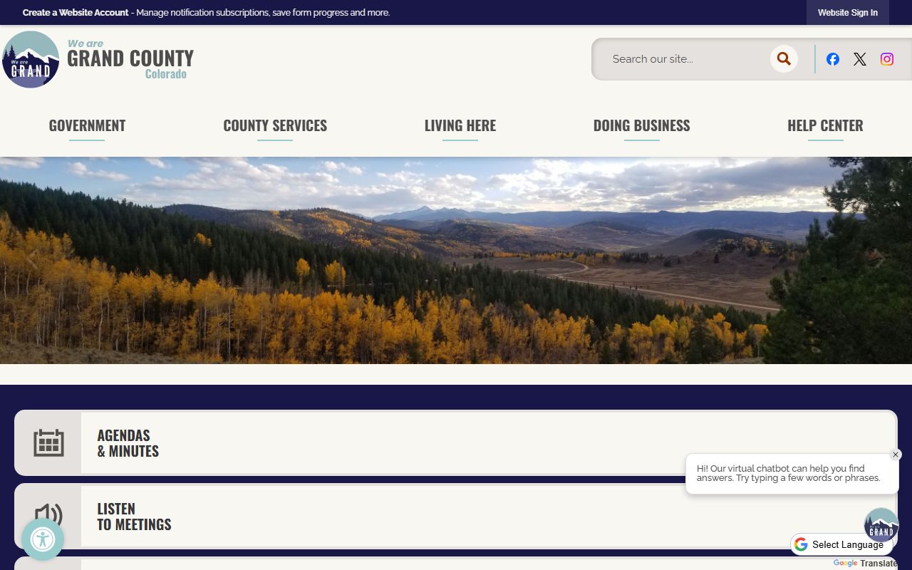 Grand County Sheriff's Office website