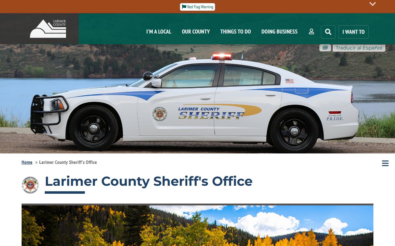 Larimer County Sheriff's Office website