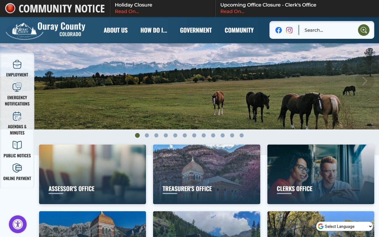 Ouray County Sheriff's Office website